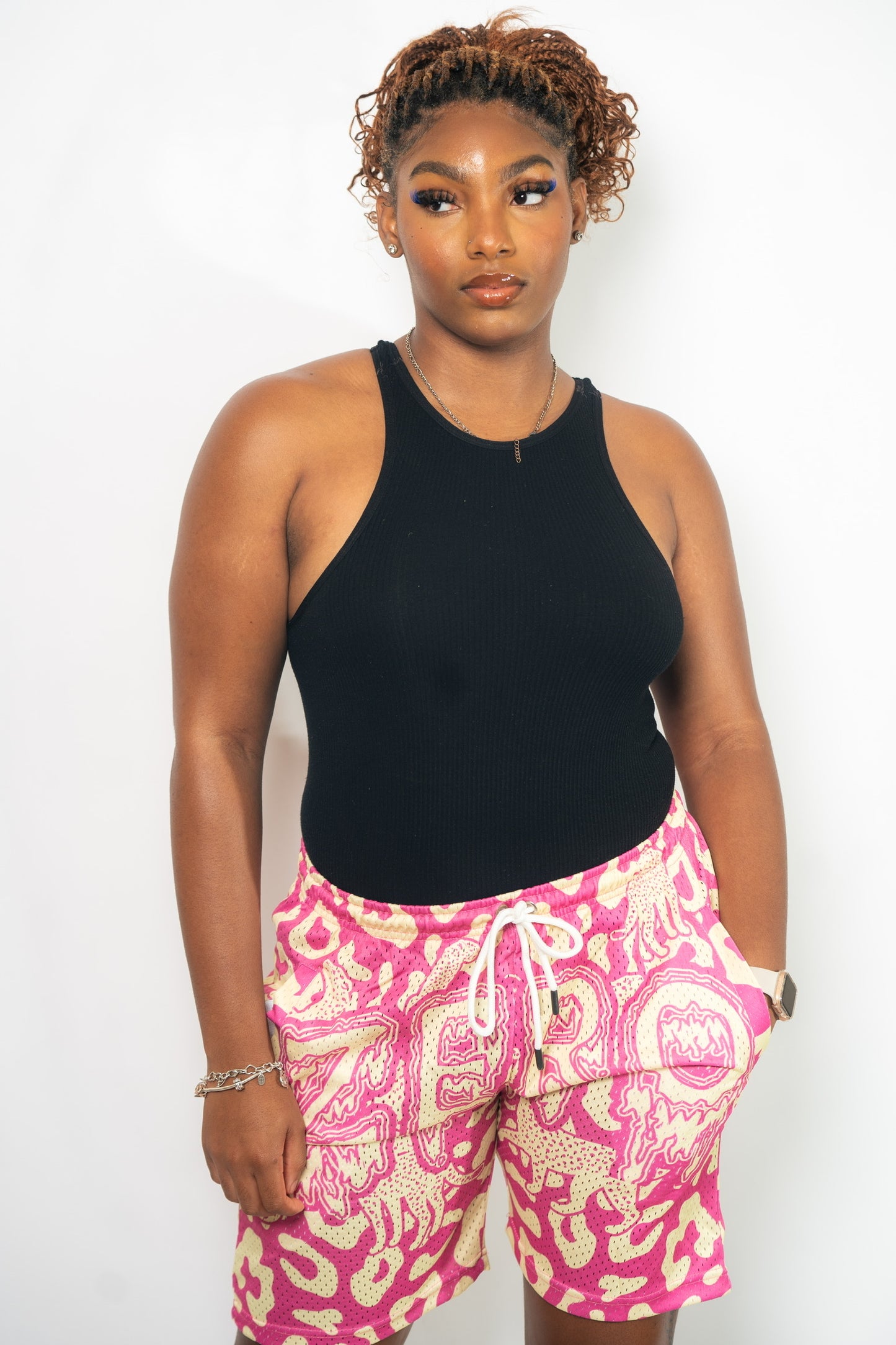 Jag-Printed Shorts