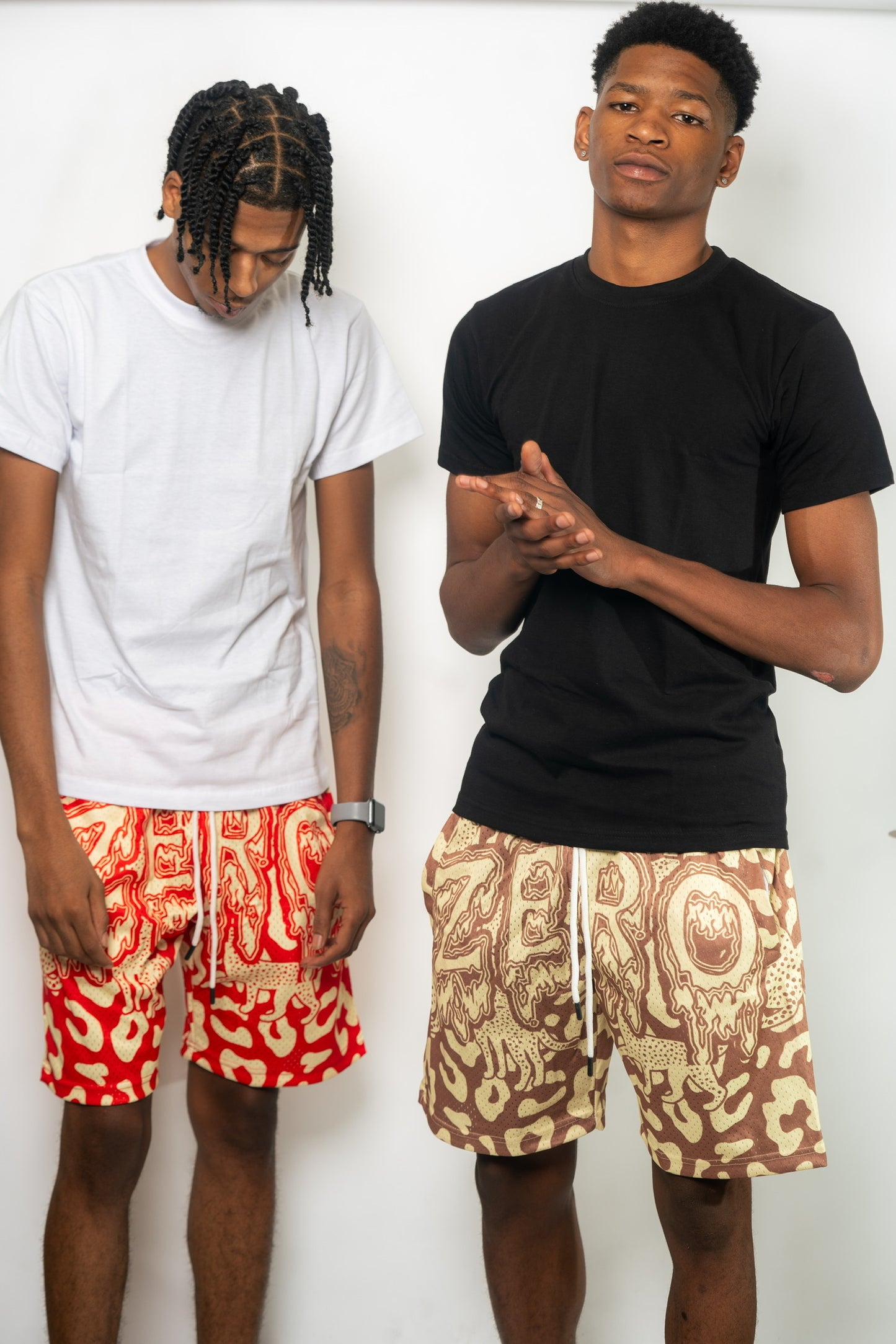 Jag-Printed Shorts