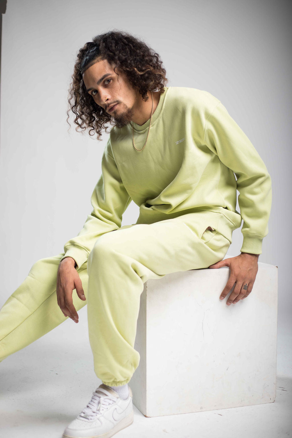 Lime Green Fleece Sweatsuit