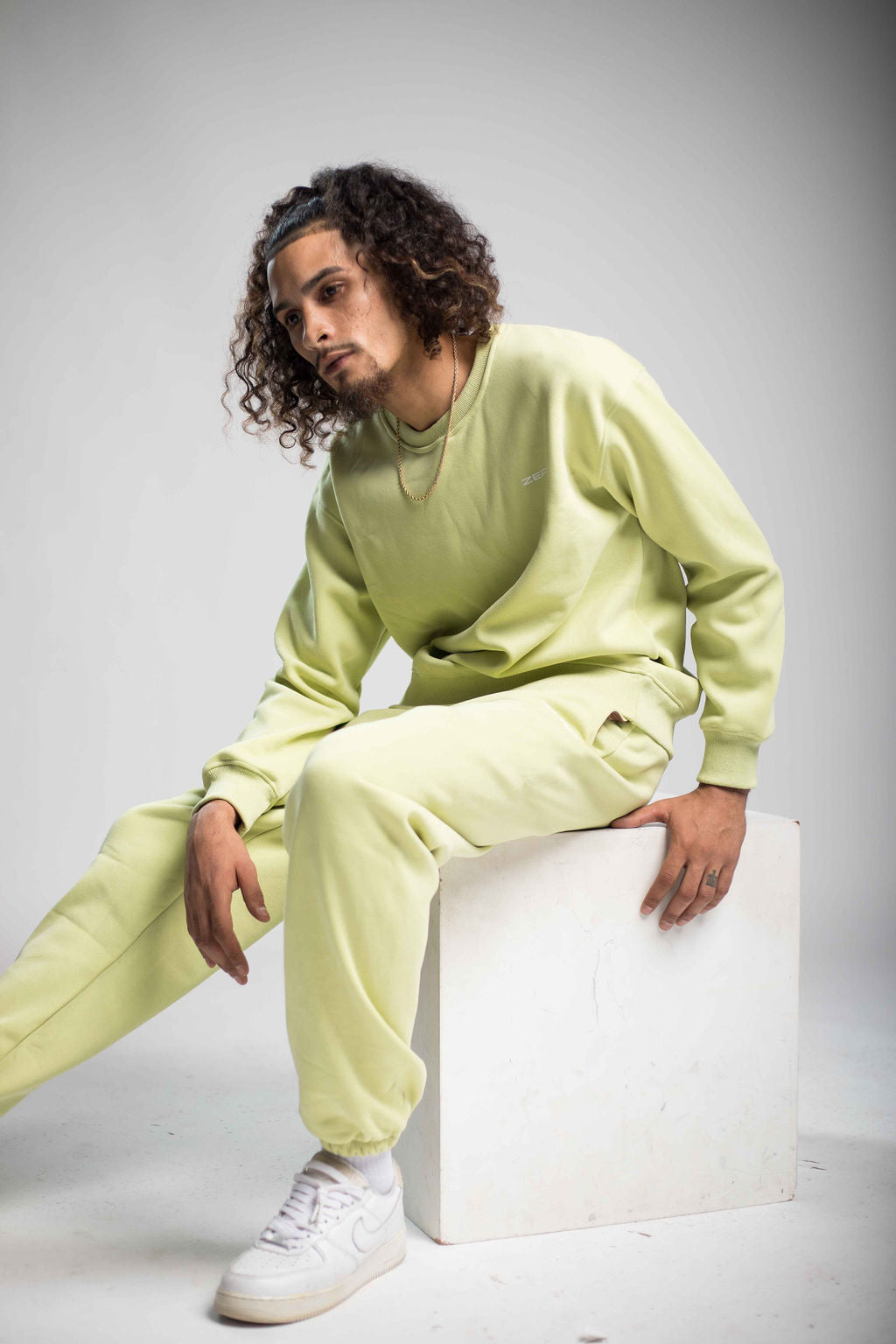 Lime Green Fleece Sweatsuit