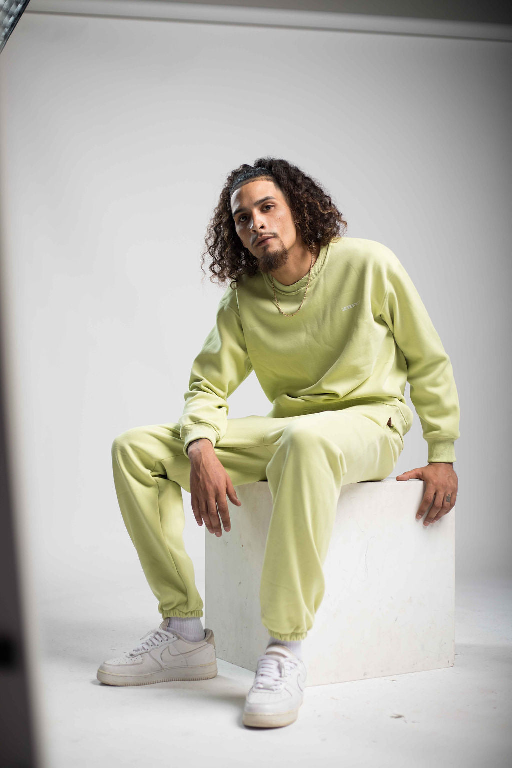 Lime Green Fleece Sweatsuit