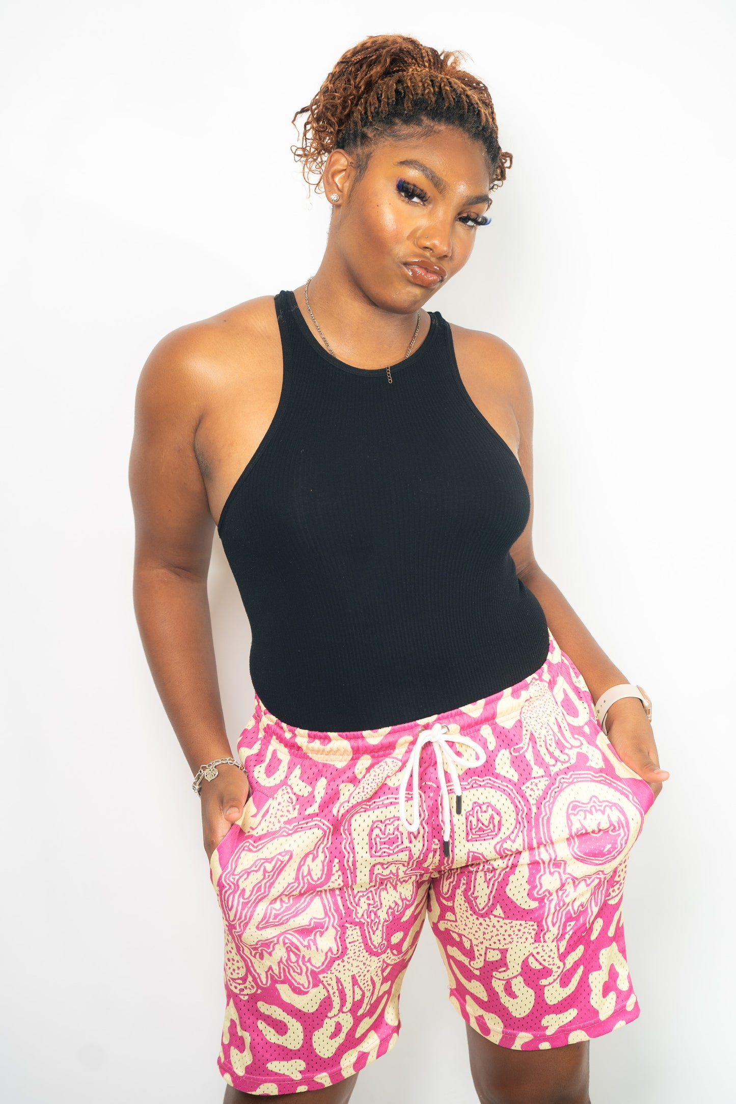 Jag-Printed Shorts