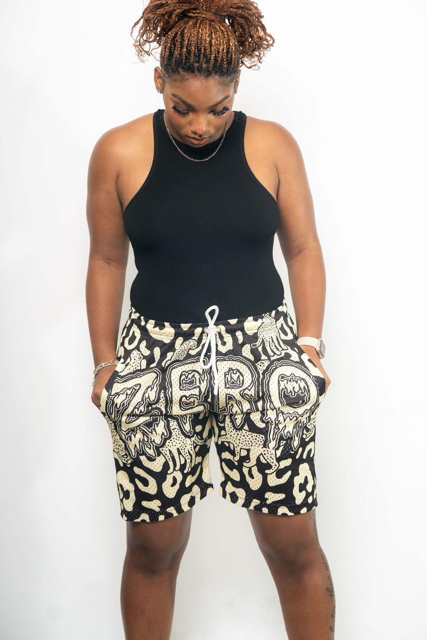 Jag-Printed Shorts