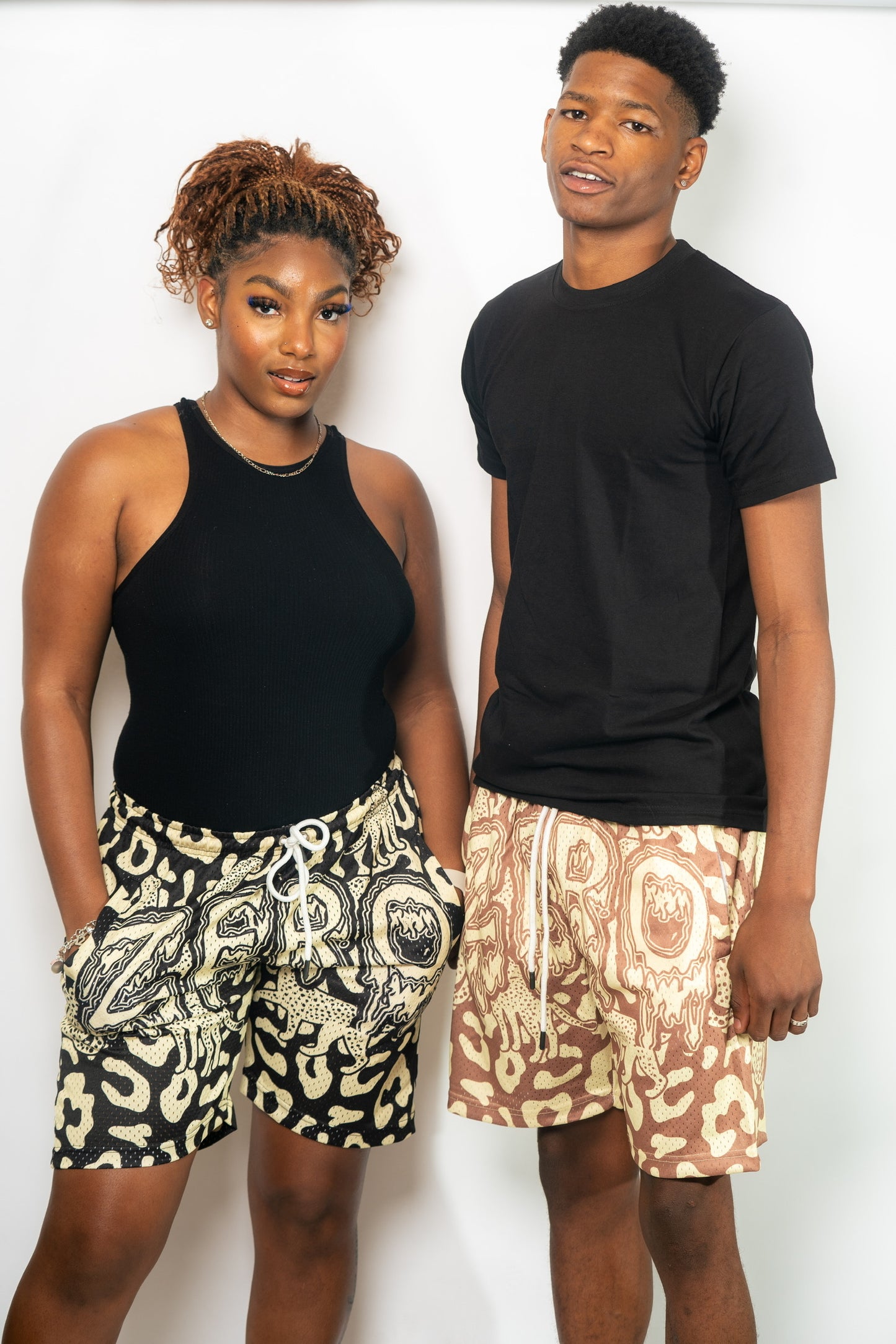 Jag-Printed Shorts