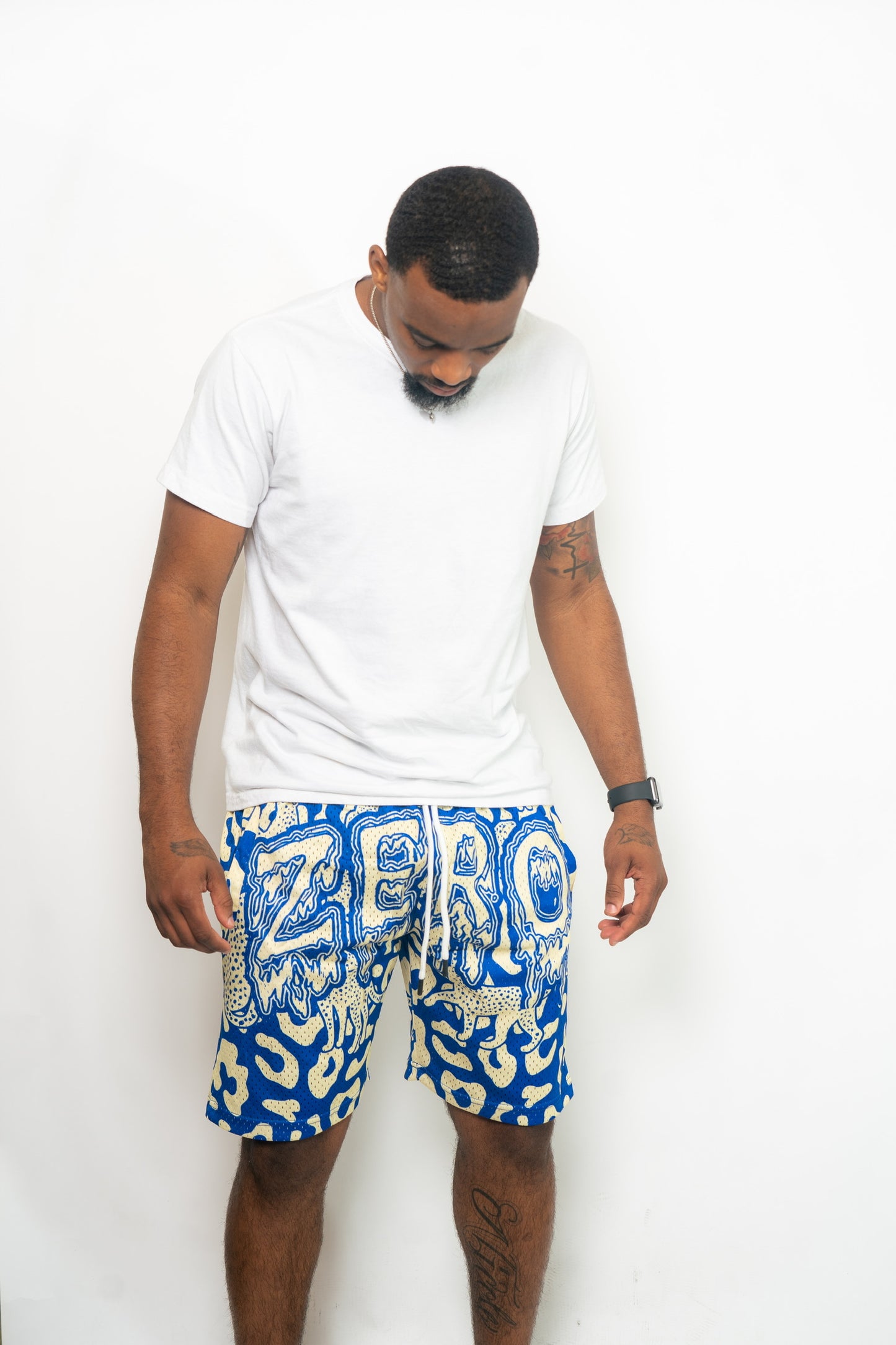 Jag-Printed Shorts